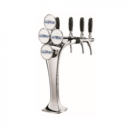 Tower Cobra 4-Way Flooded Brass/Chrome LED 1/2″