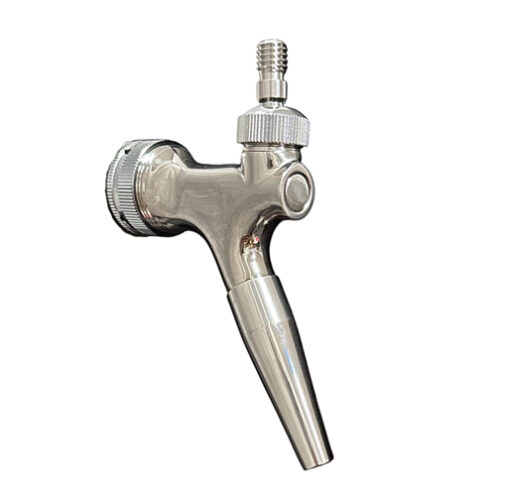 Universal Beer Tap Stainless Steel 10mm Bore - Stout Nozzle - no handle